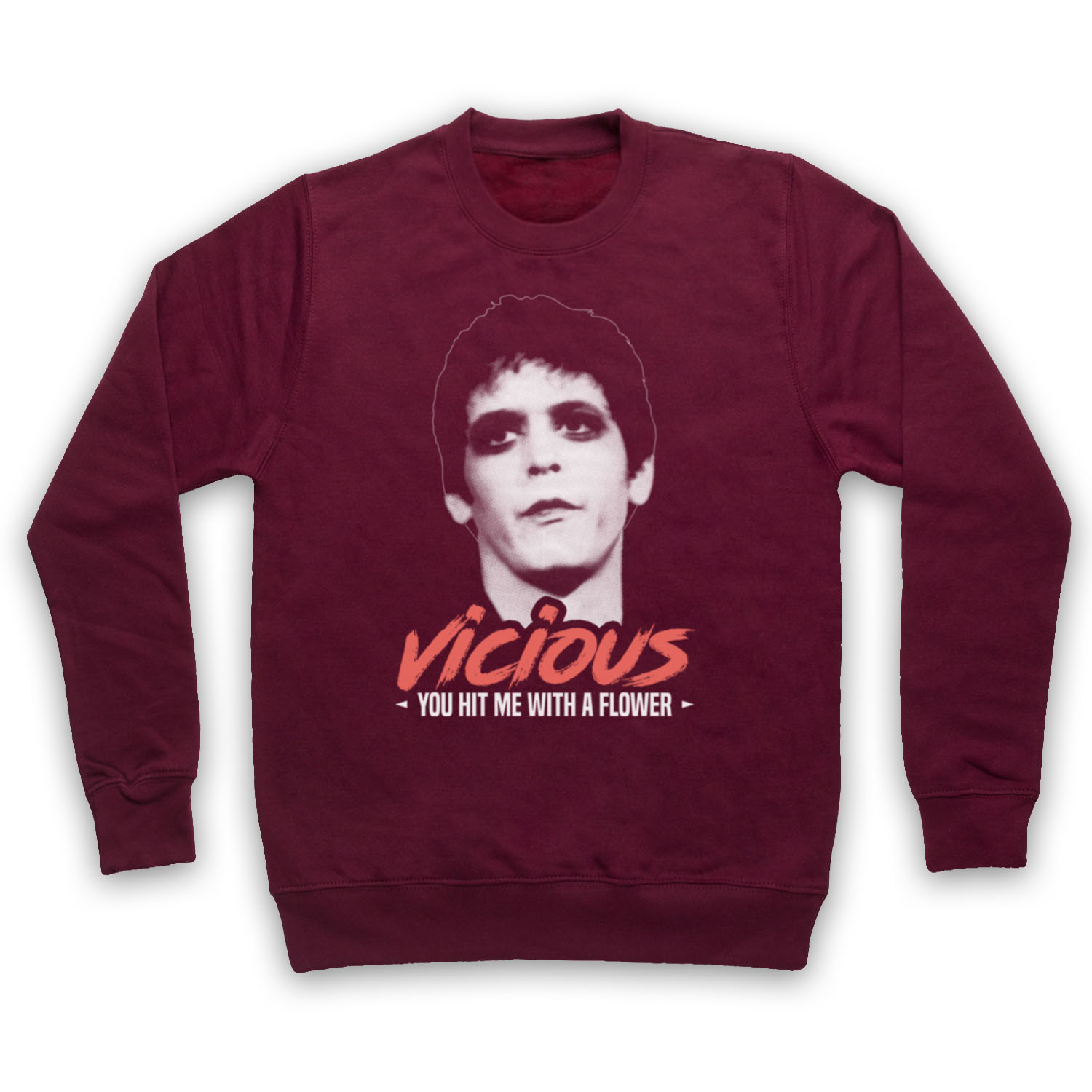 LOU REED UNOFFICIAL VICIOUS VELVET UNDERGROUND ROCK ADULTS UNISEX SWEATSHIRT - Picture 7 of 11