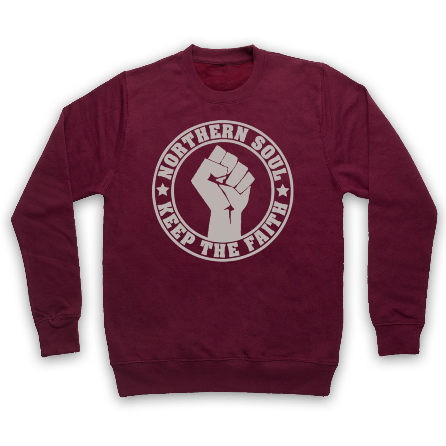 NORTHERN SOUL UNOFFICIAL KEEP THE FAITH RETRO MUSIC ADULTS UNISEX SWEATSHIRT - Picture 7 of 11