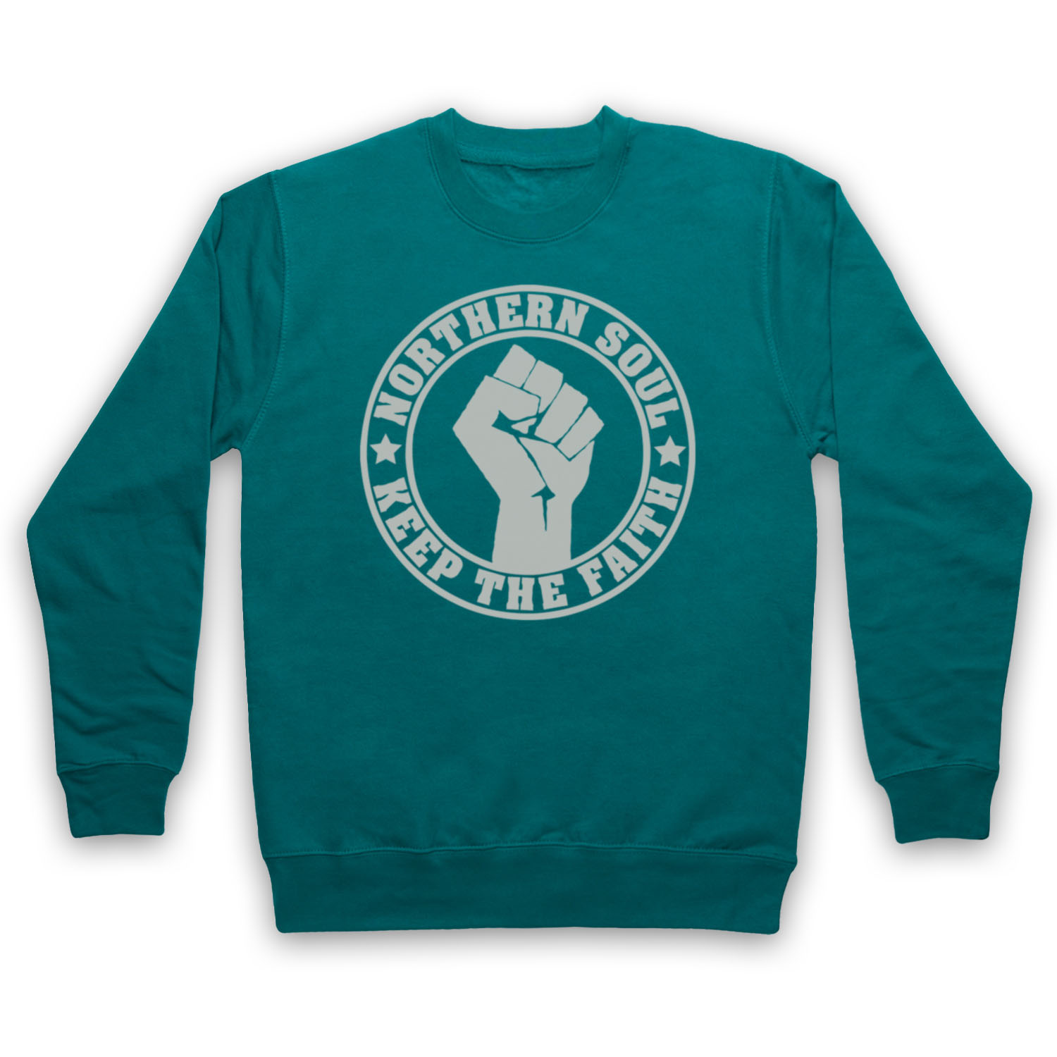 NORTHERN SOUL UNOFFICIAL KEEP THE FAITH RETRO MUSIC ADULTS UNISEX SWEATSHIRT - Picture 9 of 11