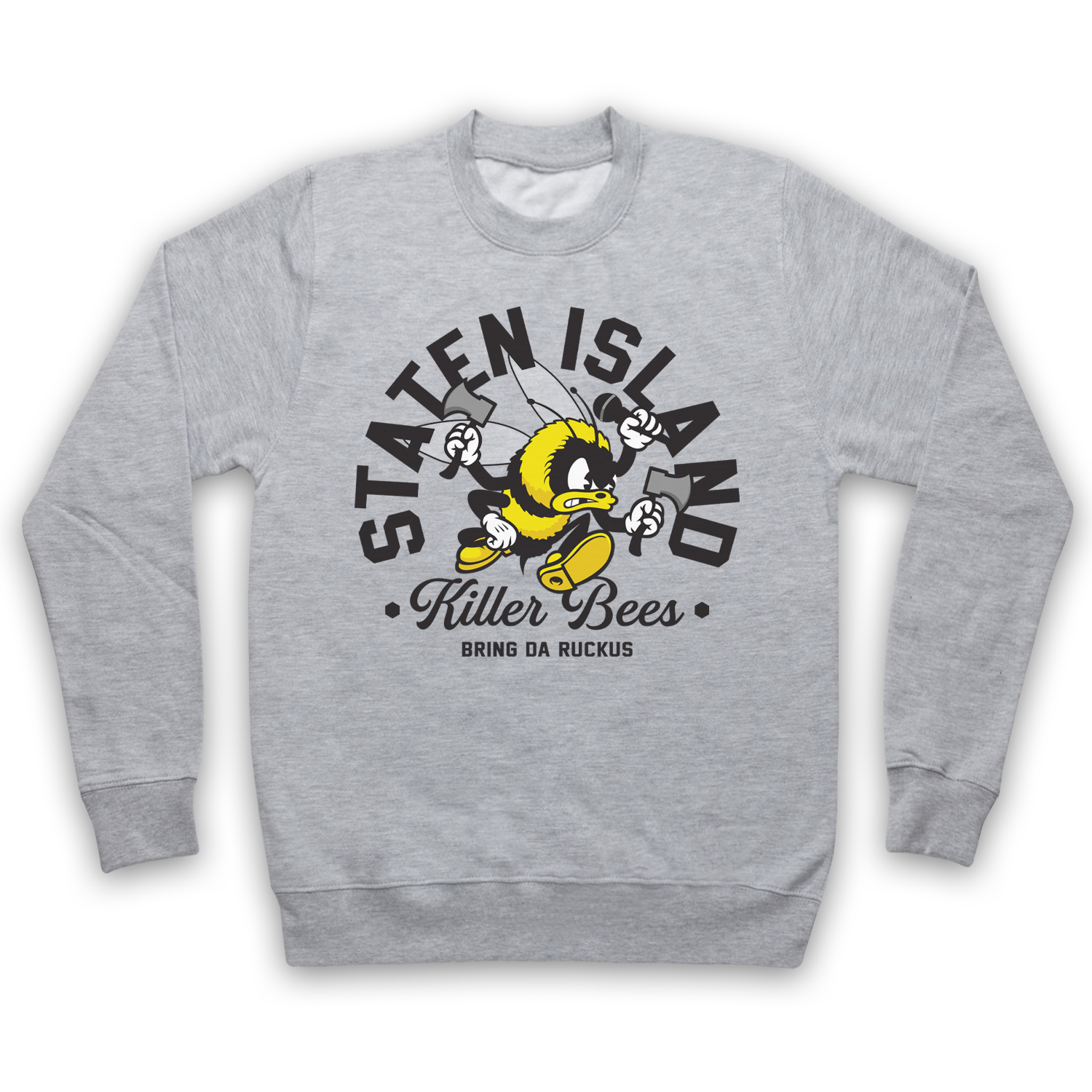 Staten Island Killer Bees Wu Rap Hip Hop Adults Sweatshirt All Sizes & Colours - Picture 9 of 14