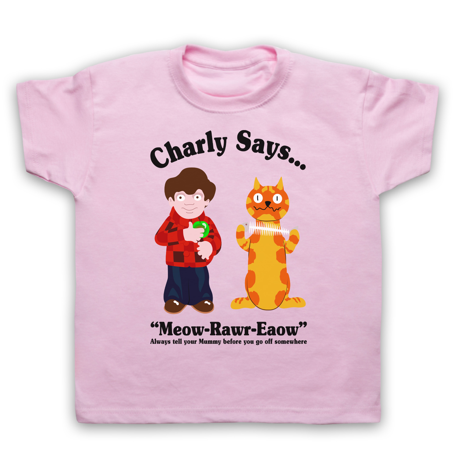 Charly 70s Retro Public Information Says Kids T-Shirt All Sizes & Colours - Picture 15 of 15