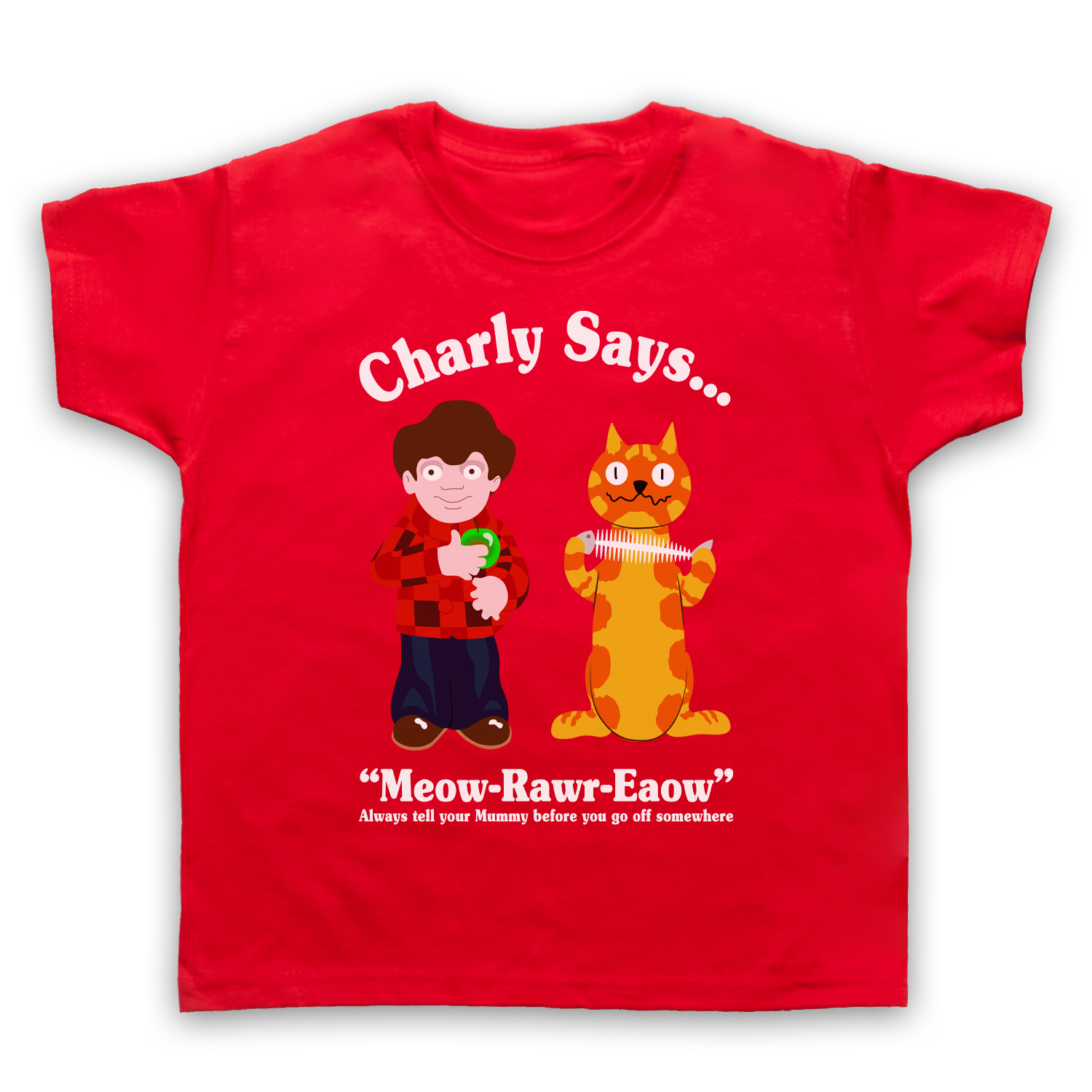 Charly 70s Retro Public Information Says Kids T-Shirt All Sizes & Colours - Picture 10 of 15