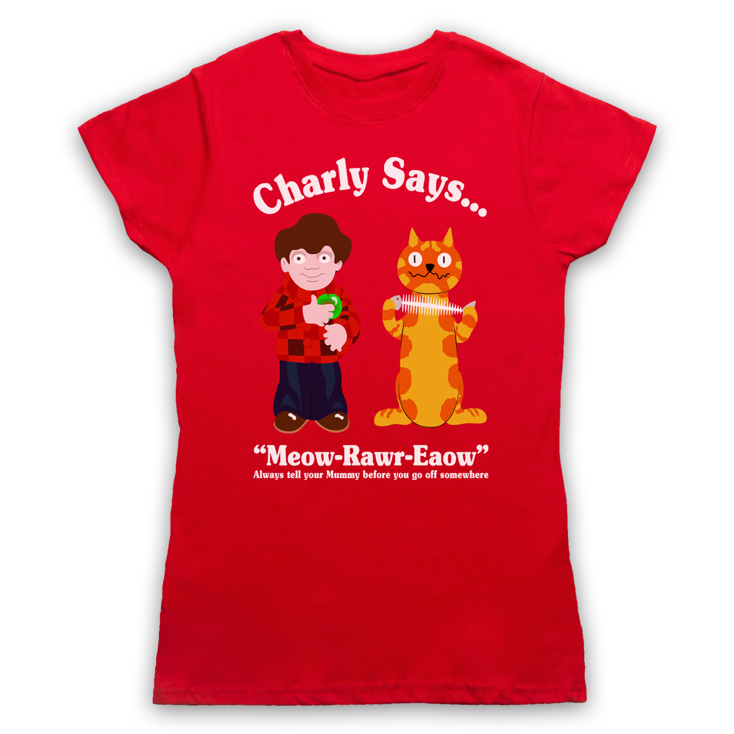 Charly 70s Retro Public Information Says Adults T-Shirt All Sizes Colours