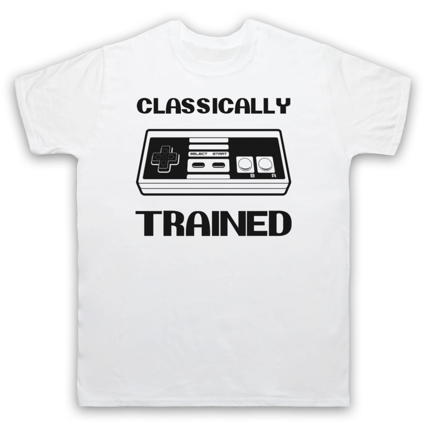 CLASSICALLY TRAINED UNOFFICIAL VIDEO GAME NES RETRO MENS & WOMENS T-SHIRT - Picture 3 of 23