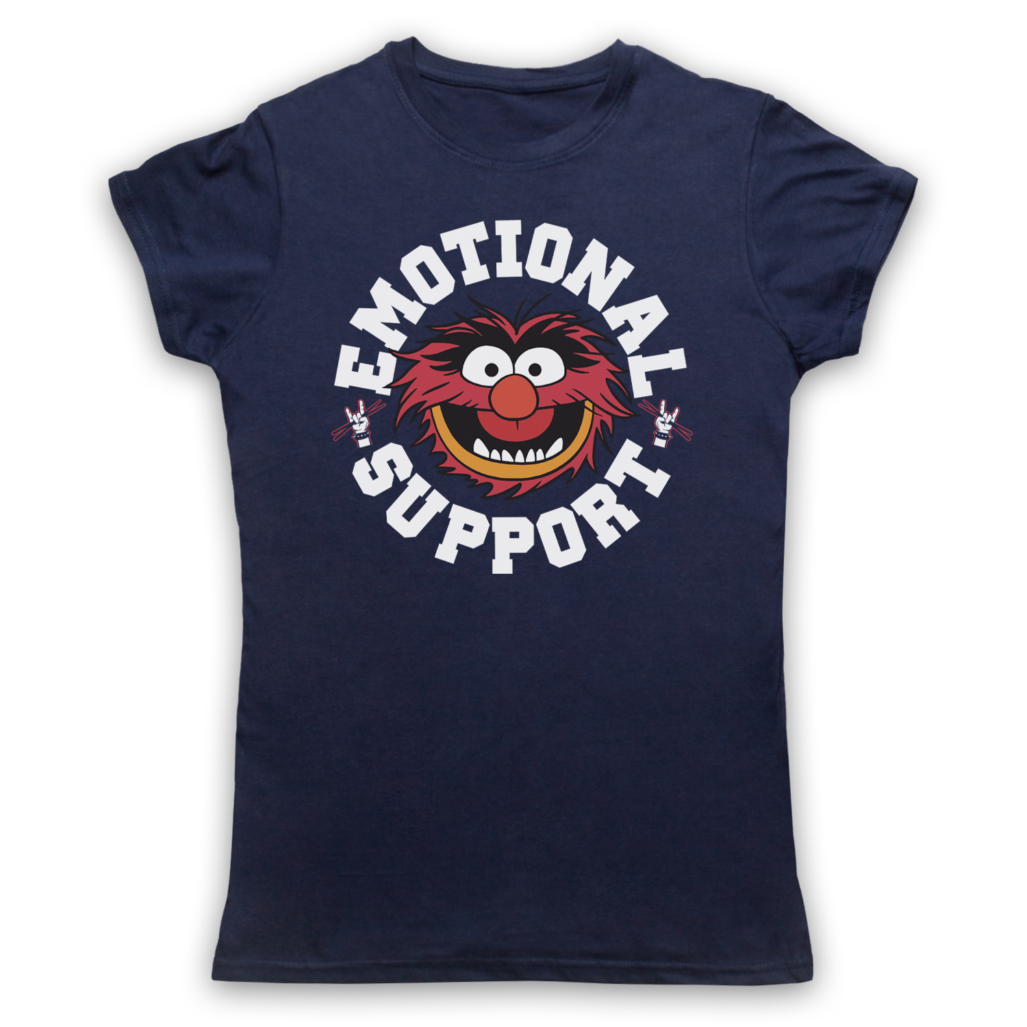 Emotional Support Animal Retro Funny Puppet Parody T-Shirt All Sizes Cols - Picture 20 of 26