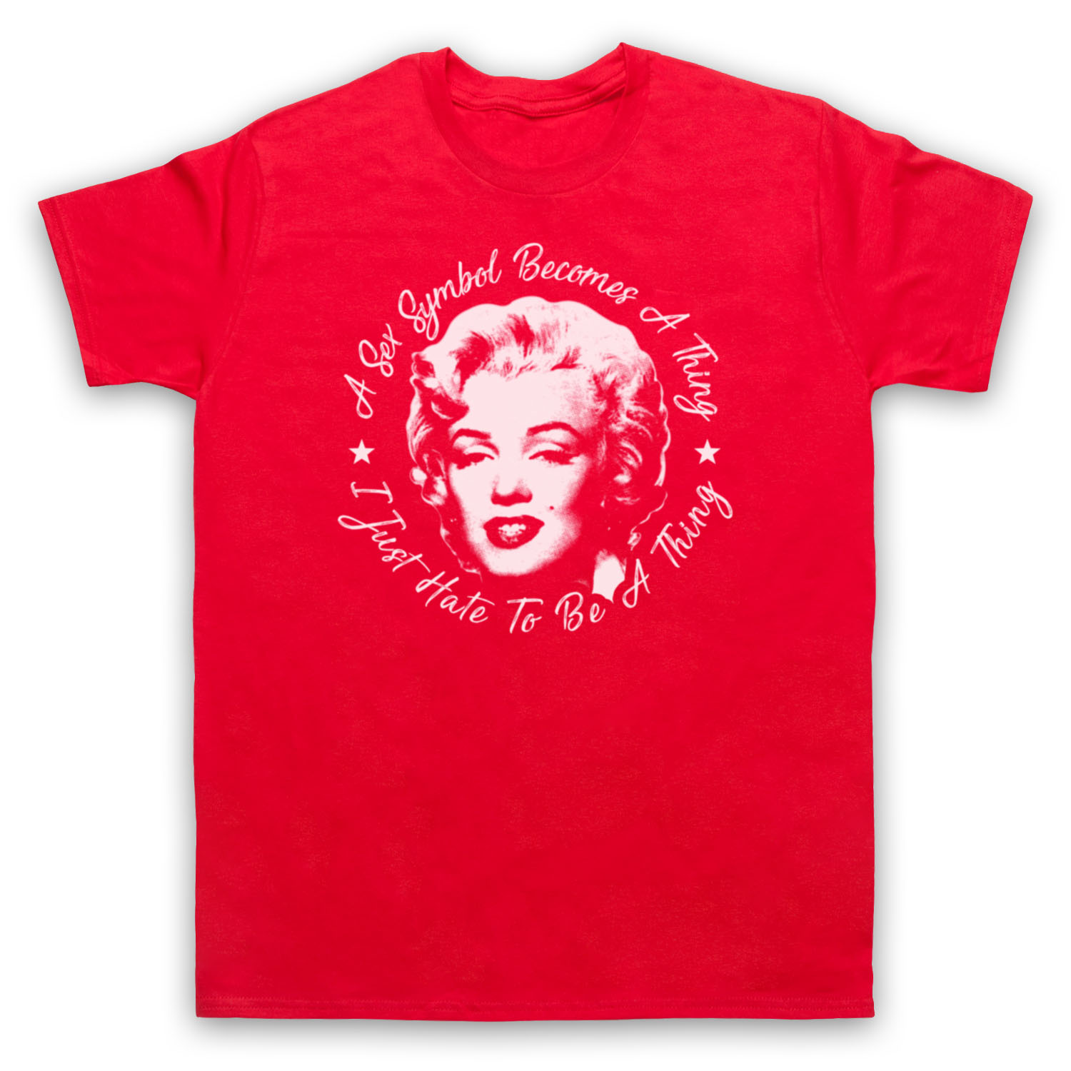 MARILYN MONROE SEX SYMBOL RETRO BEAUTY ICON I HATE TO BE MENS & WOMENS T-SHIRT - Picture 6 of 23