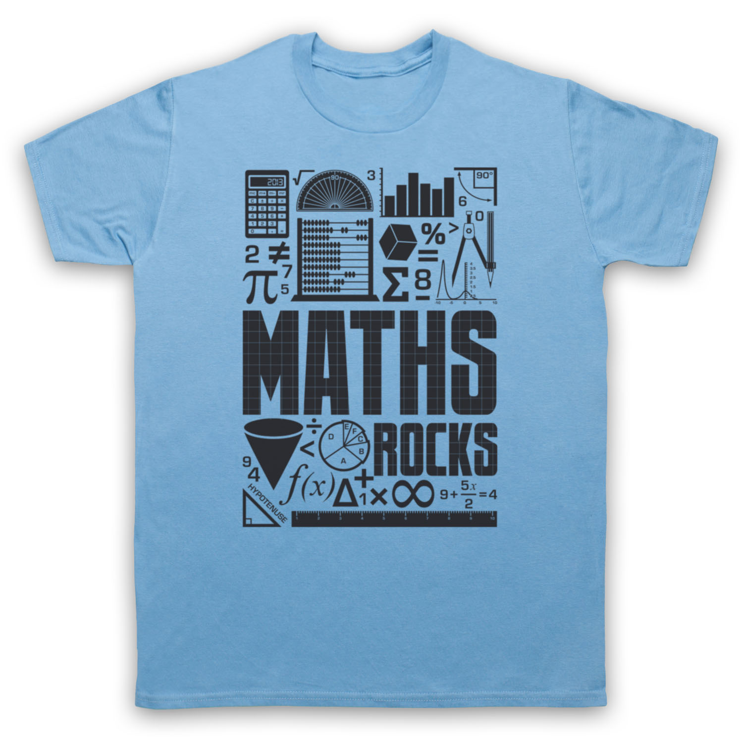 MATHS ROCKS MATH GEEK CHIC NERD MATHEMATICS MATHLETE MENS & WOMENS T-SHIRT - Picture 9 of 23