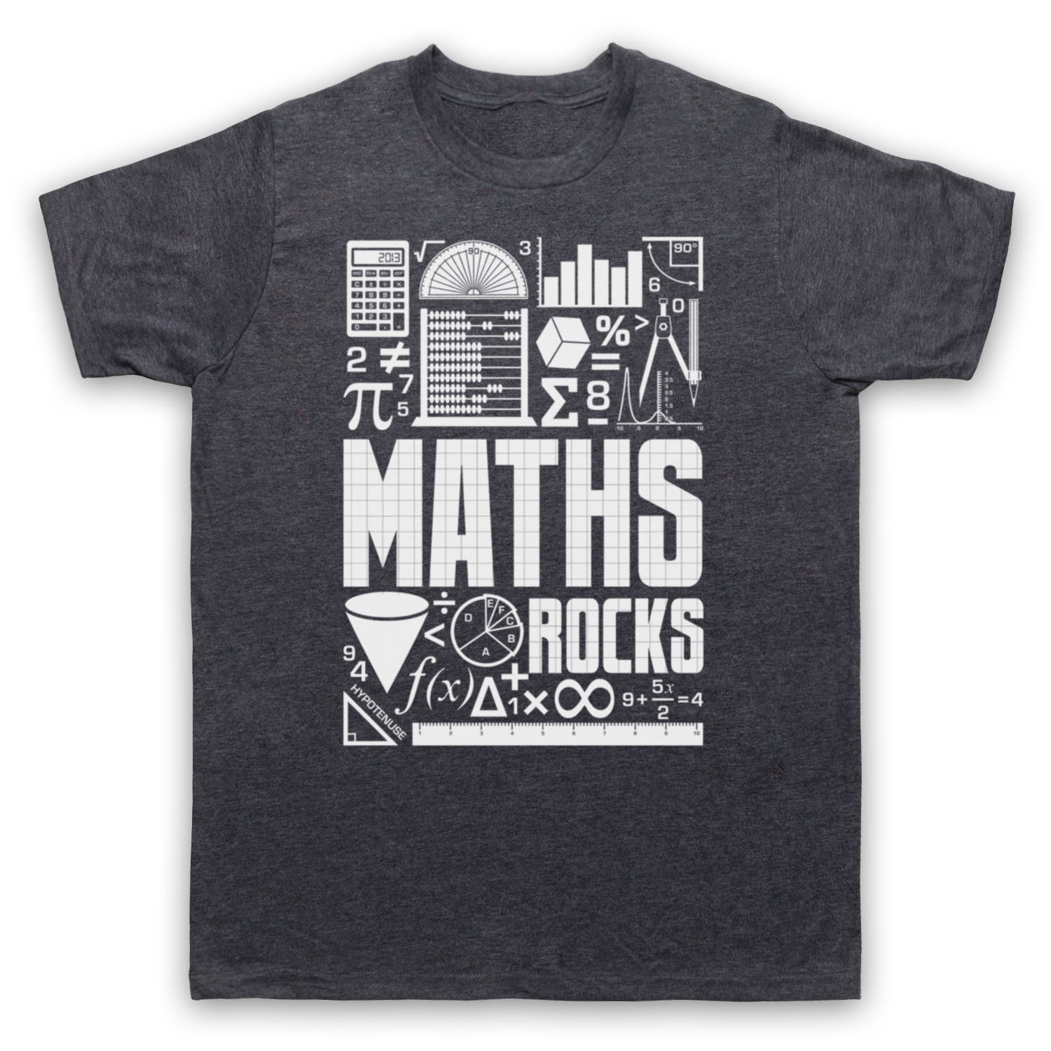 MATHS ROCKS MATH GEEK CHIC NERD MATHEMATICS MATHLETE MENS & WOMENS T-SHIRT - Picture 13 of 23
