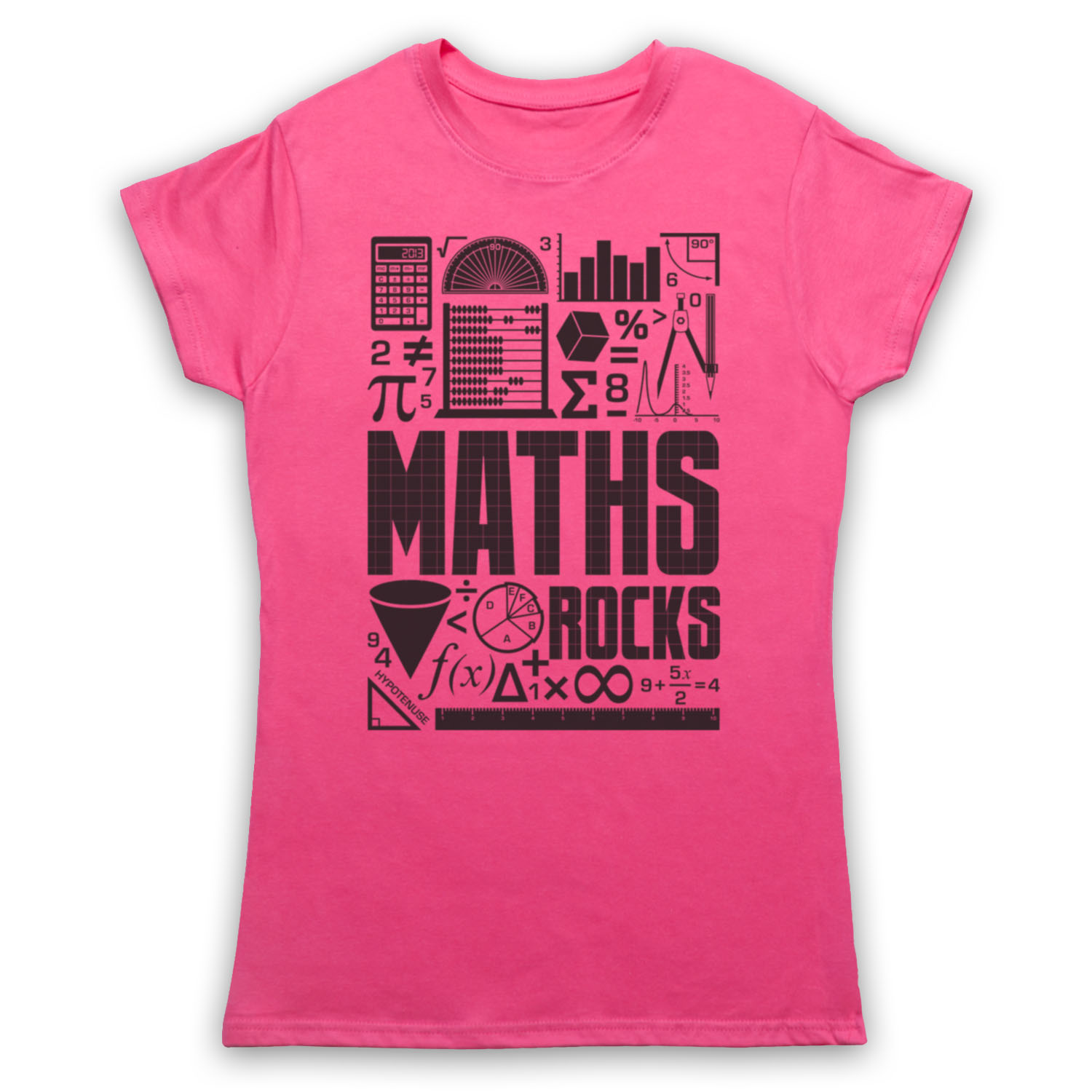 MATHS ROCKS MATH GEEK CHIC NERD MATHEMATICS MATHLETE MENS & WOMENS T-SHIRT - Picture 23 of 23