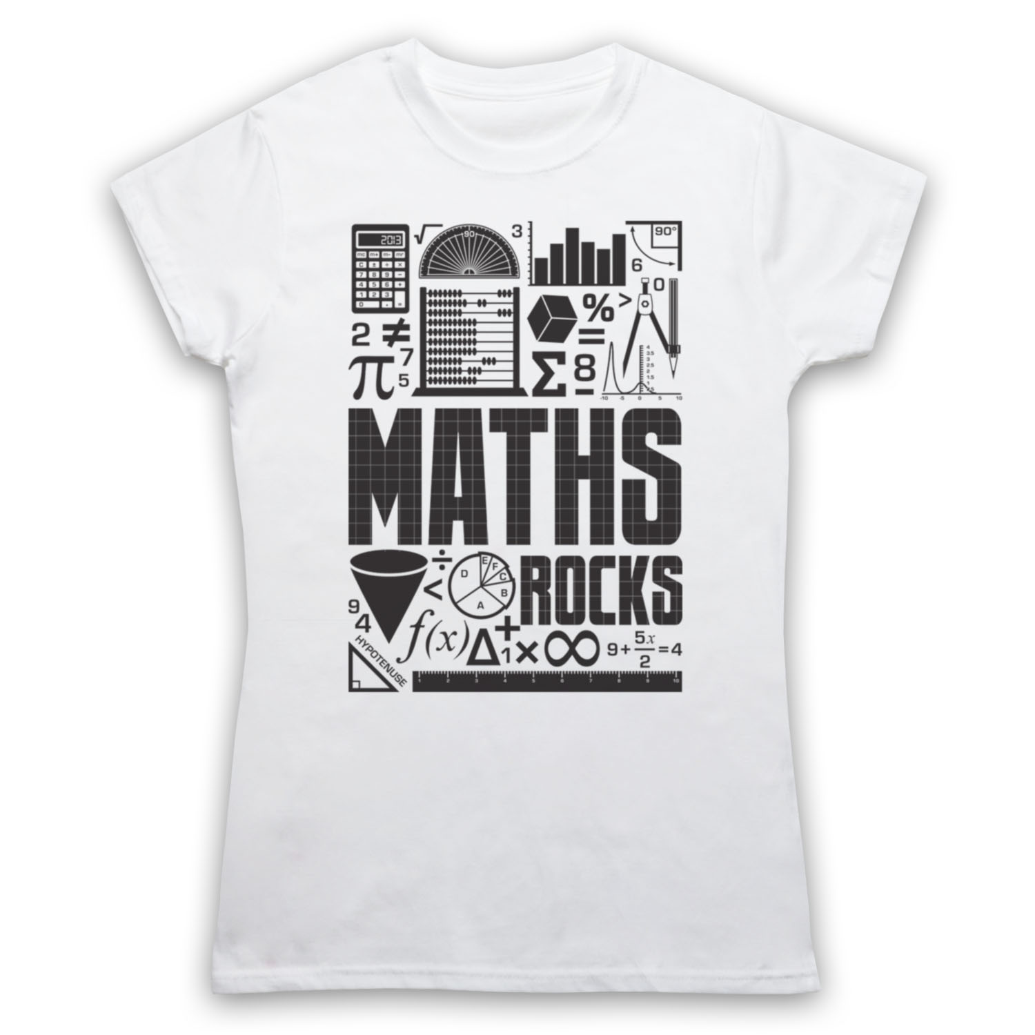 MATHS ROCKS MATH GEEK CHIC NERD MATHEMATICS MATHLETE MENS & WOMENS T-SHIRT - Picture 15 of 23
