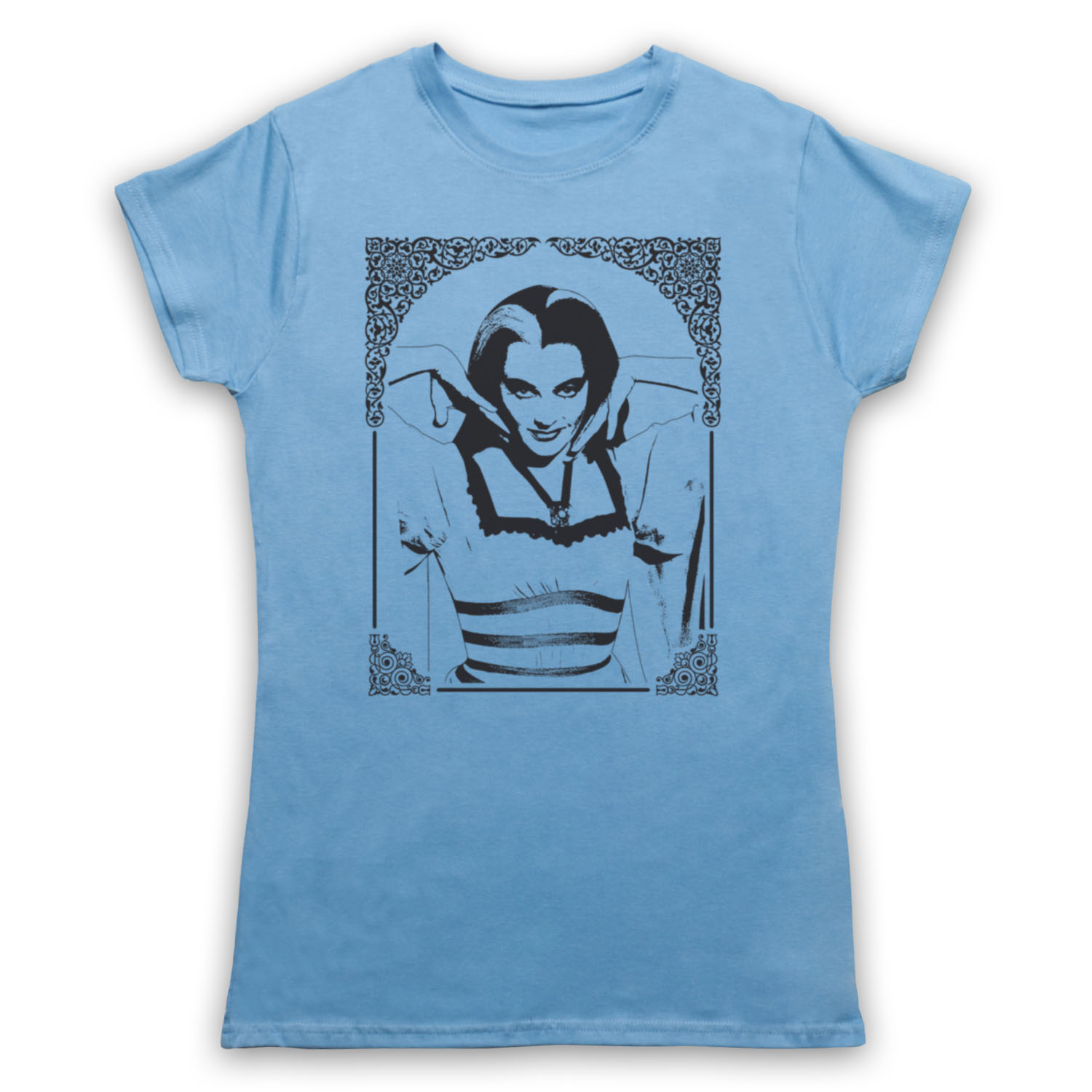 GOTHIC LILY MUNSTER THE MUNSTERS UNOFFICIAL COMEDY TV MENS & WOMENS T-SHIRT