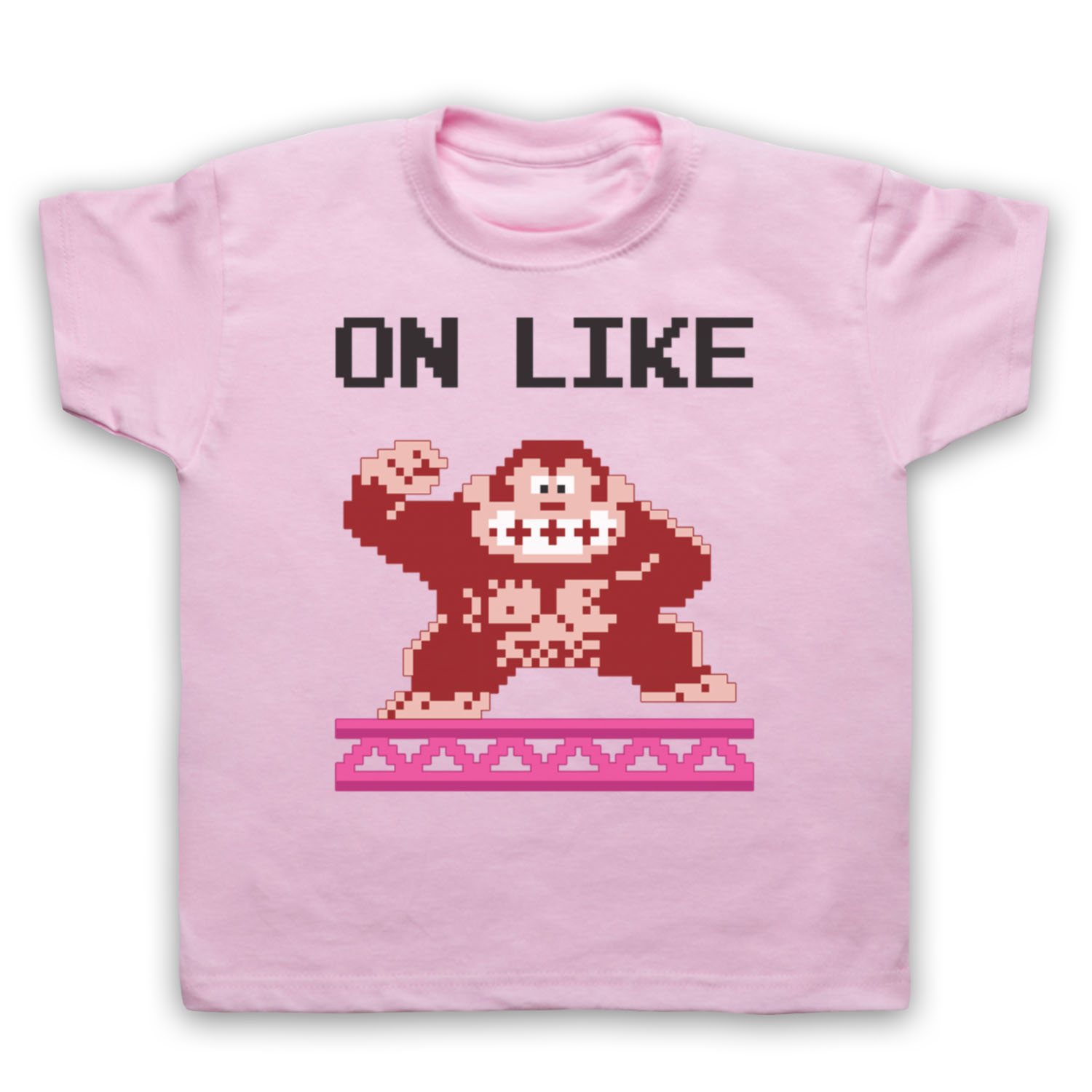 ON LIKE UNOFFICIAL KONG CLASSIC VIDEO GAME DONKEY FUNNY KIDS CHILDS T-SHIRT - Picture 11 of 11
