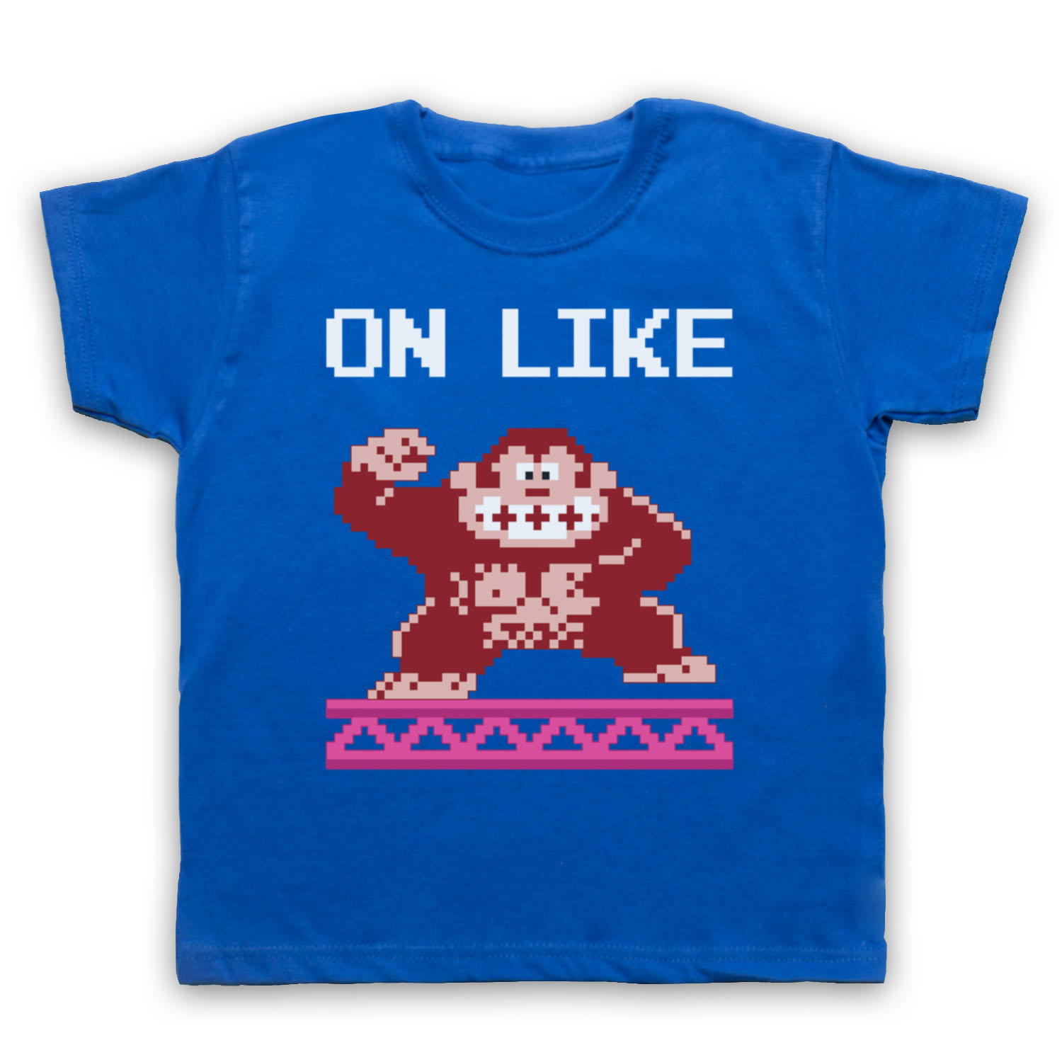 ON LIKE UNOFFICIAL KONG CLASSIC VIDEO GAME DONKEY FUNNY KIDS CHILDS T-SHIRT - Picture 5 of 11