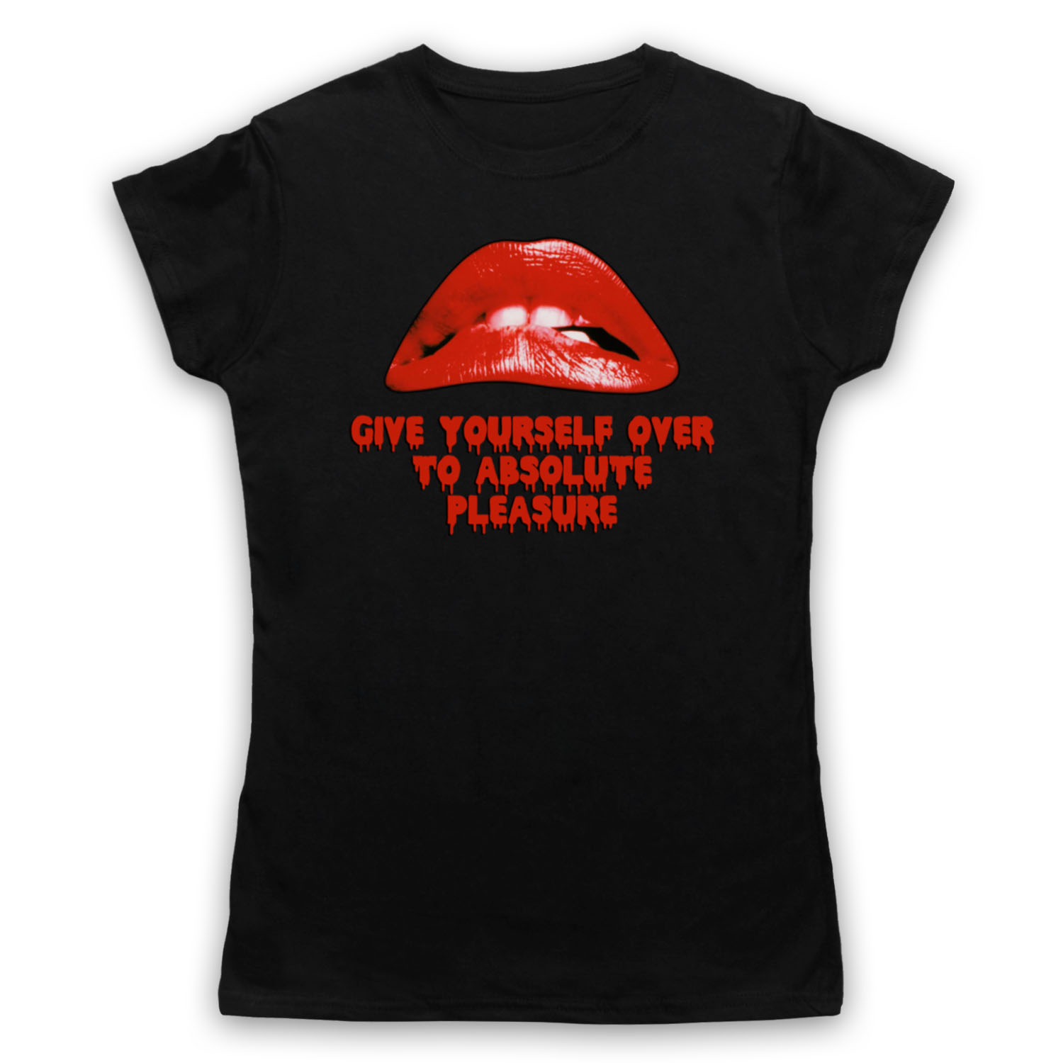 ROCKY HORROR PICTURE SHOW GIVE YOURSELF OVER PLEASURE MENS & WOMENS T-SHIRT - Picture 14 of 23