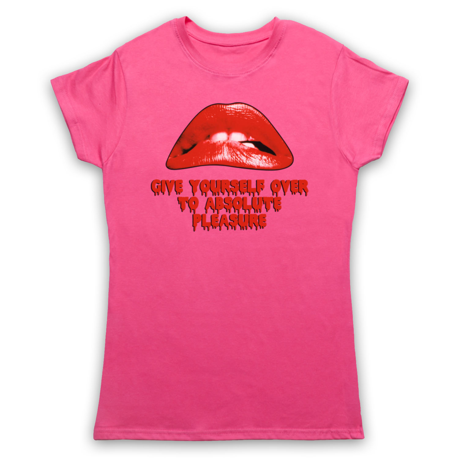 ROCKY HORROR PICTURE SHOW GIVE YOURSELF OVER PLEASURE MENS & WOMENS T-SHIRT - Picture 23 of 23
