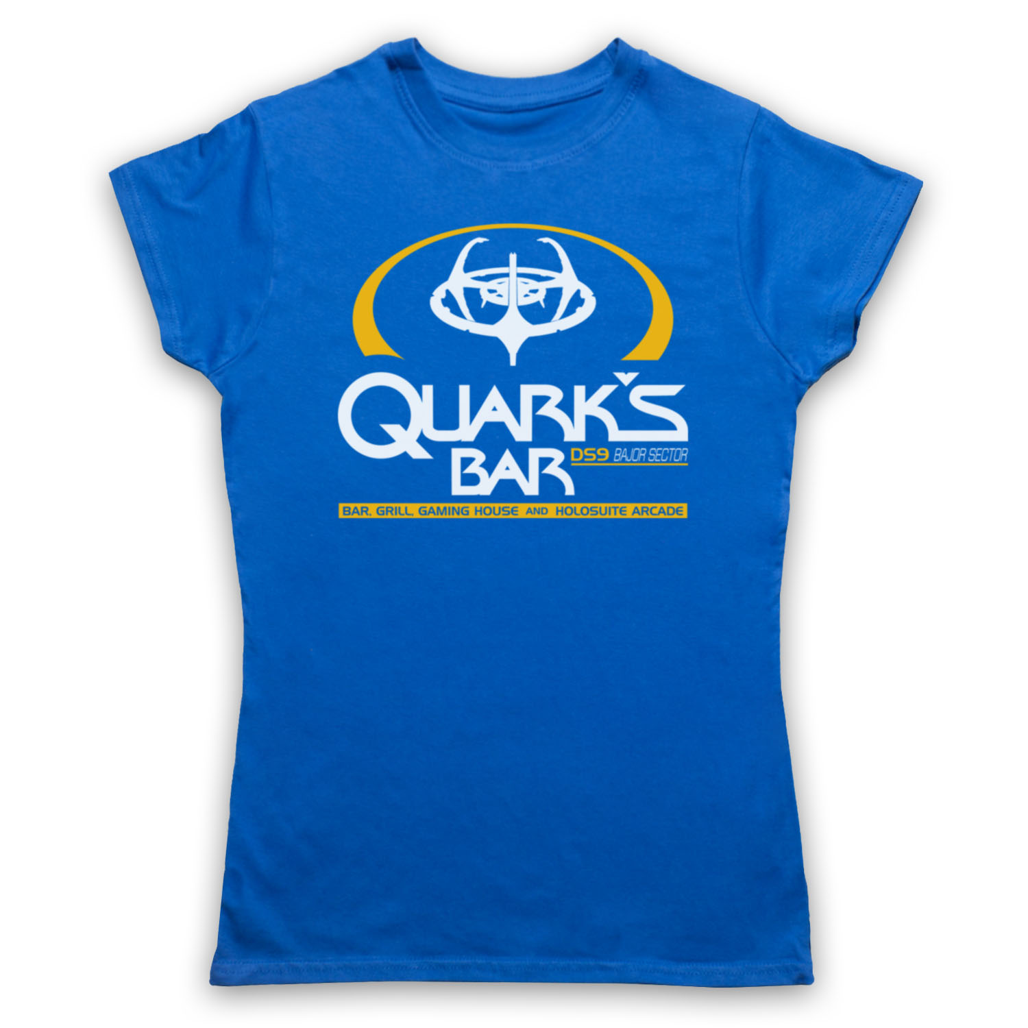 QUARK'S BAR STAR DEEP SPACE NINE DS9 BAJOR SECTOR TREKKIE ADULTS T-SHIRT - Picture 17 of 23