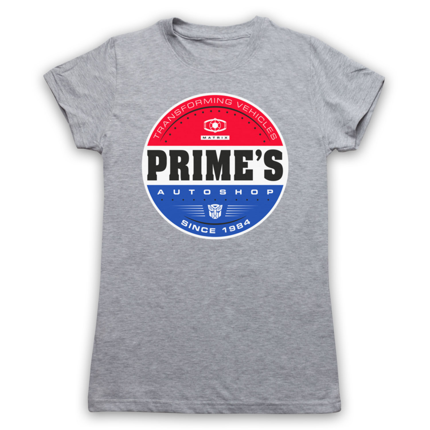 TRANSFORMERS OPTIMUS PRIME'S AUTOSHOP GARAGE BODYSHOP MENS & WOMENS T-SHIRT - Picture 19 of 22
