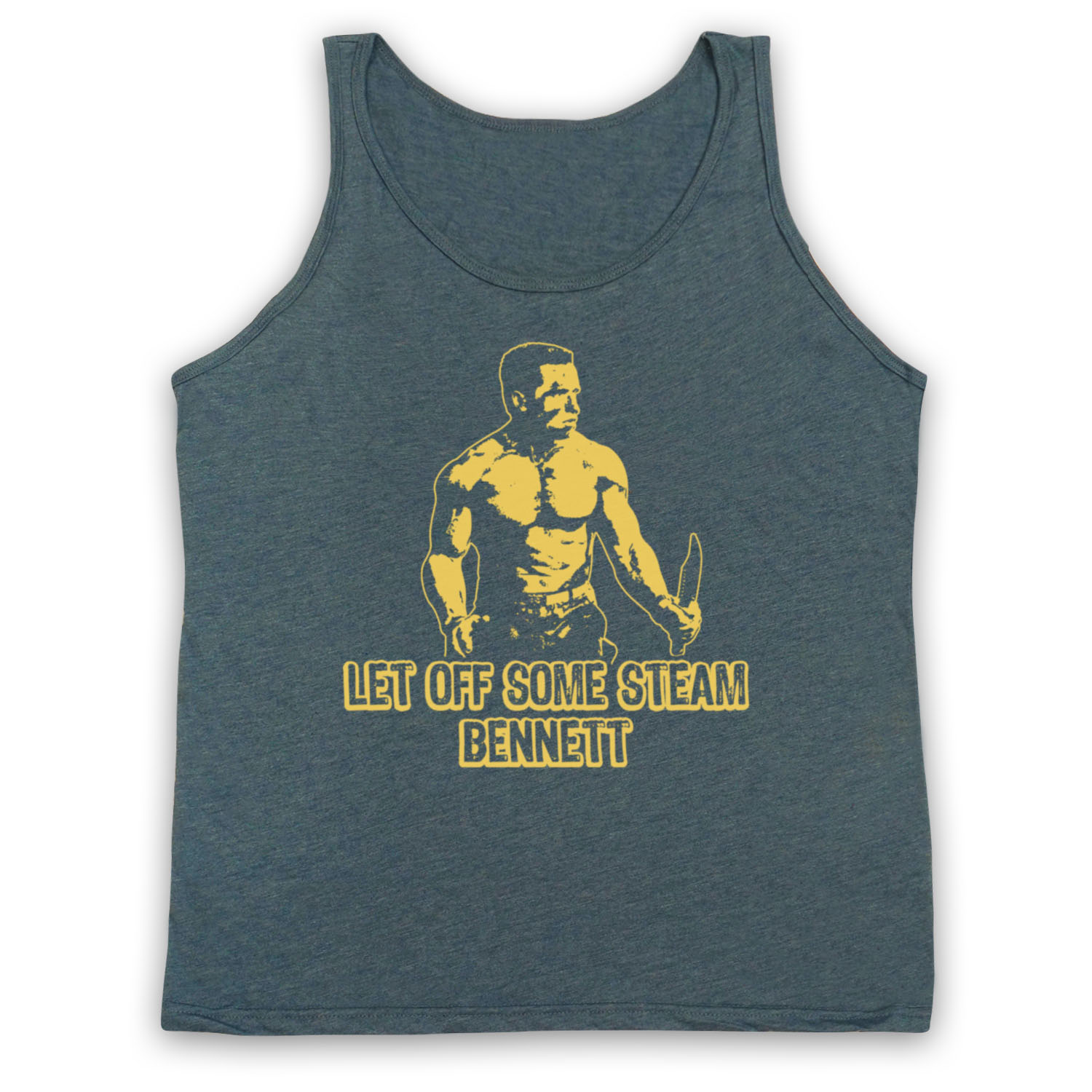 COMMANDO MATRIX LET OFF SOME STEAM BENNETT UNOFFICIAL ADULTS VEST TANK TOP