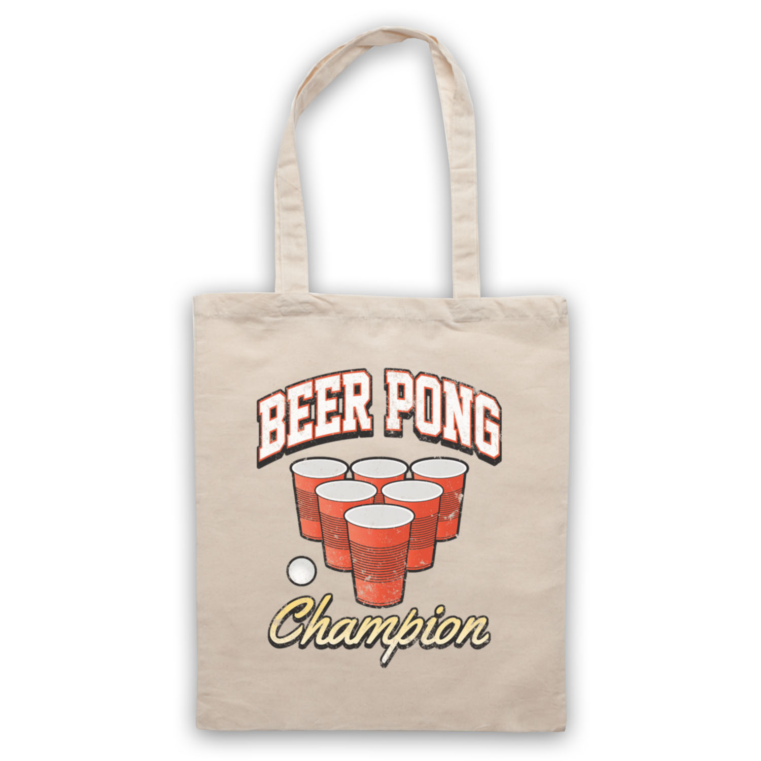 BEER PONG CHAMPION BEIRUT DRINKING GAME RED CUP FUNNY TOTE BAG LIFE SHOPPER - Picture 7 of 11