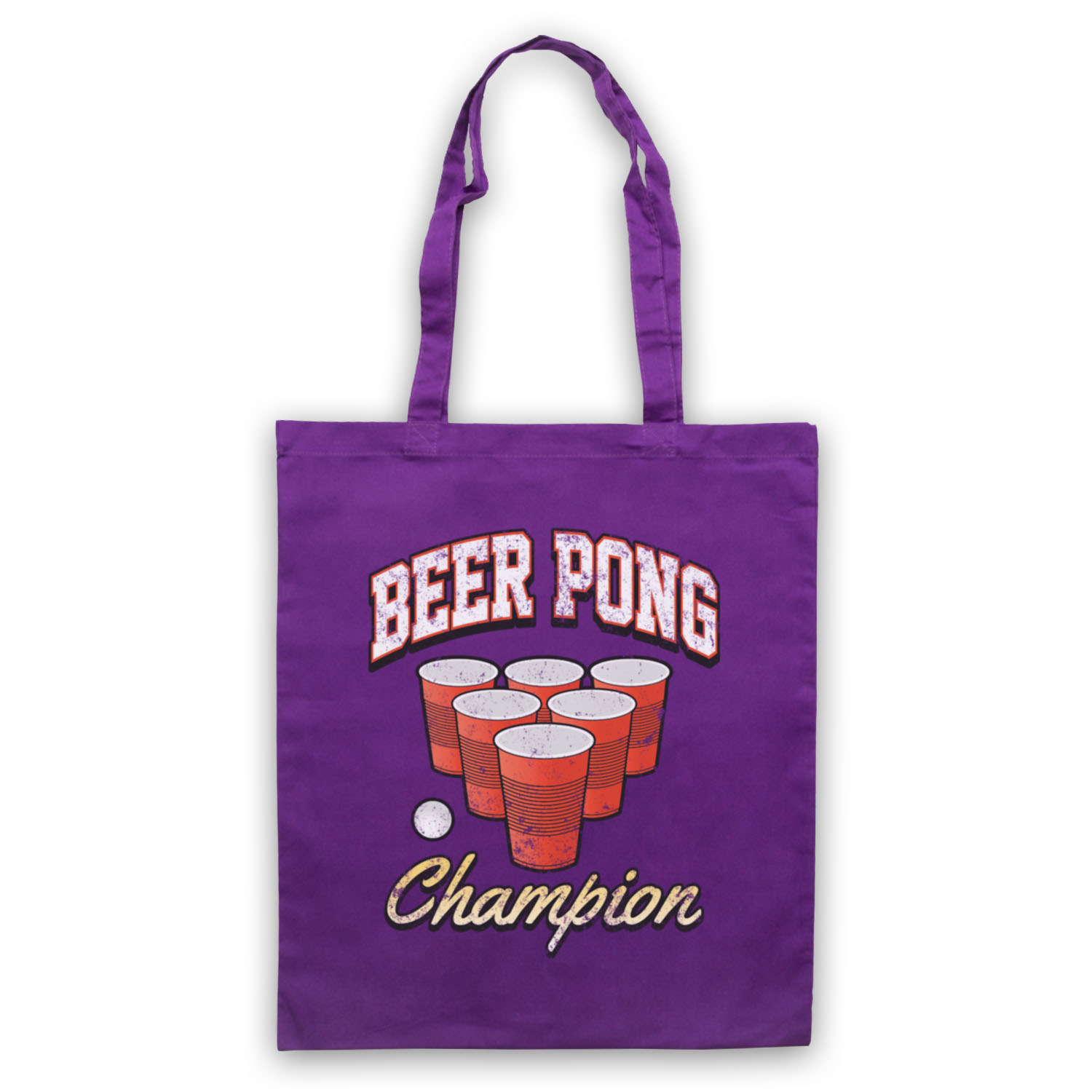 BEER PONG CHAMPION BEIRUT DRINKING GAME RED CUP FUNNY TOTE BAG LIFE SHOPPER - Picture 8 of 11