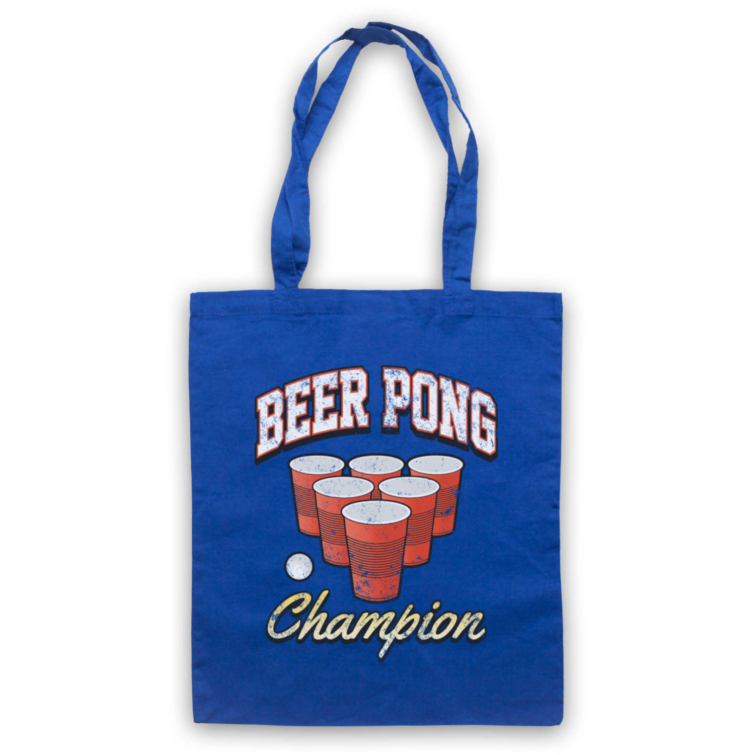 BEER PONG CHAMPION BEIRUT DRINKING GAME RED CUP FUNNY TOTE BAG LIFE SHOPPER - Picture 5 of 11