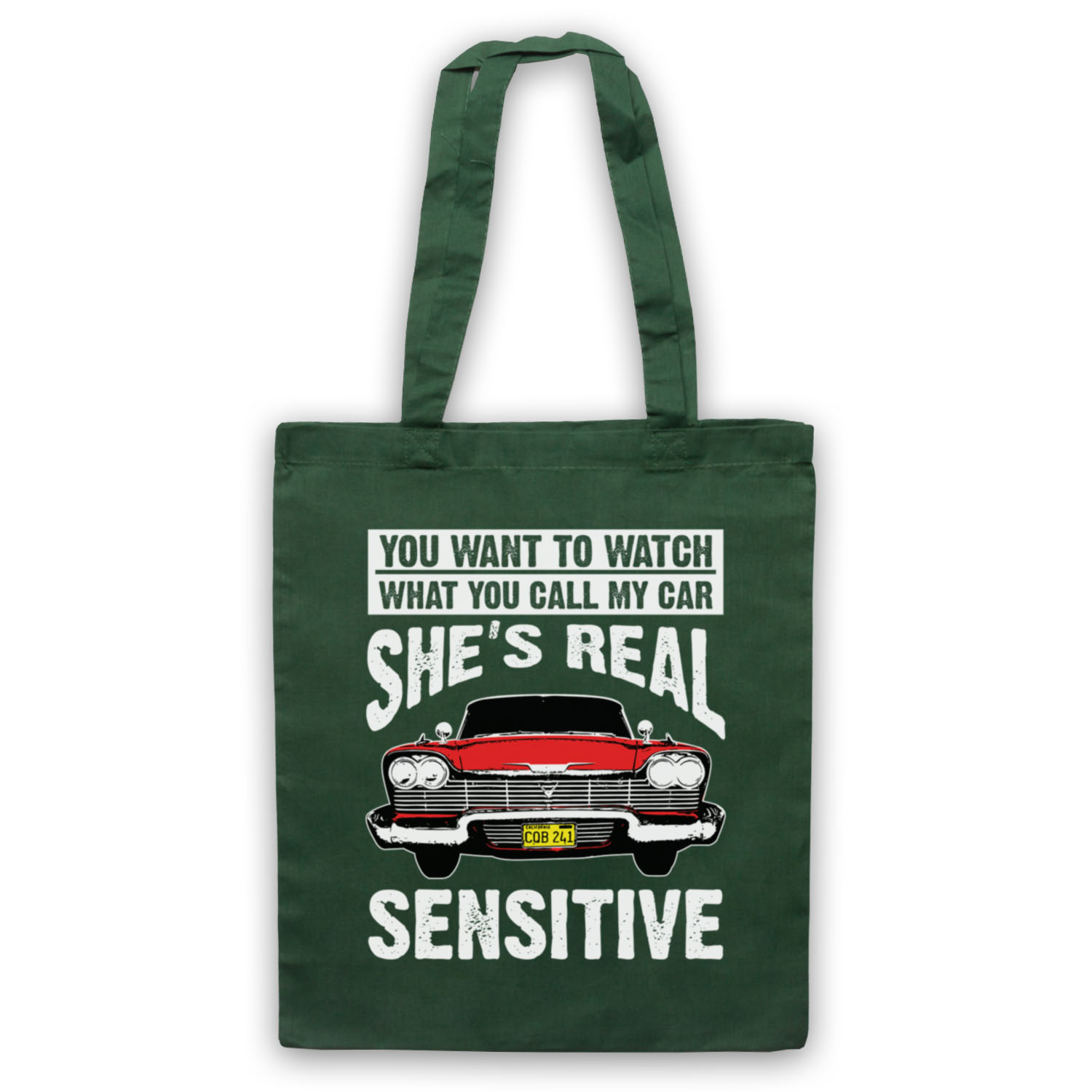 CHRISTINE REAL SENSITIVE PLYMOUTH FURY KING UNOFFICIAL TOTE BAG LIFE SHOPPER - Picture 9 of 11