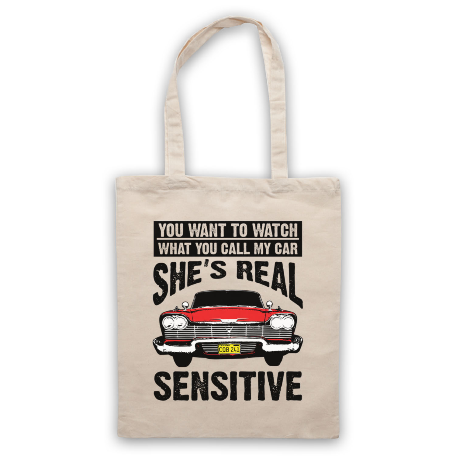 CHRISTINE REAL SENSITIVE PLYMOUTH FURY KING UNOFFICIAL TOTE BAG LIFE SHOPPER - Picture 7 of 11