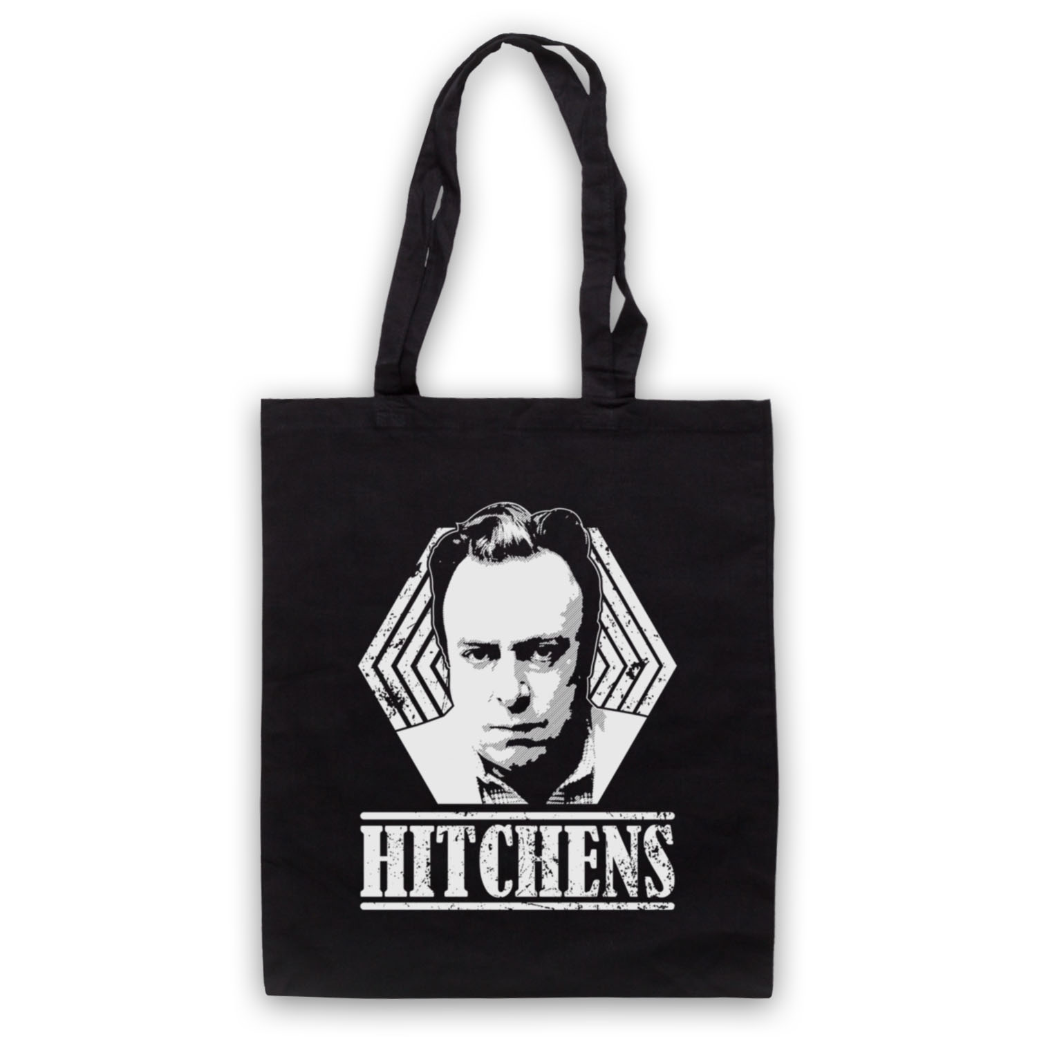 CHRISTOPHER HITCHENS UNOFFICIAL ATHEIST AUTHOR TRIBUTE TOTE BAG LIFE SHOPPER - Picture 2 of 11