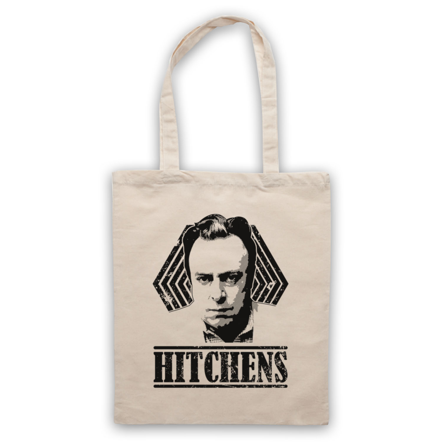 CHRISTOPHER HITCHENS UNOFFICIAL ATHEIST AUTHOR TRIBUTE TOTE BAG LIFE SHOPPER - Picture 7 of 11