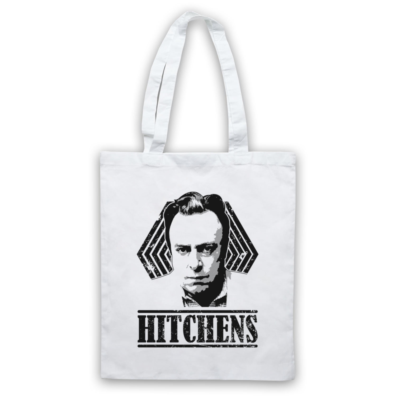 CHRISTOPHER HITCHENS UNOFFICIAL ATHEIST AUTHOR TRIBUTE TOTE BAG LIFE SHOPPER - Picture 3 of 11