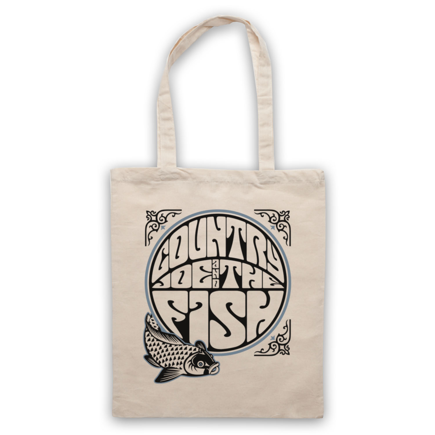 COUNTRY JOE AND THE FISH UNOFFICIAL CLASSIC ROCK BAND TOTE BAG LIFE SHOPPER - Picture 7 of 11