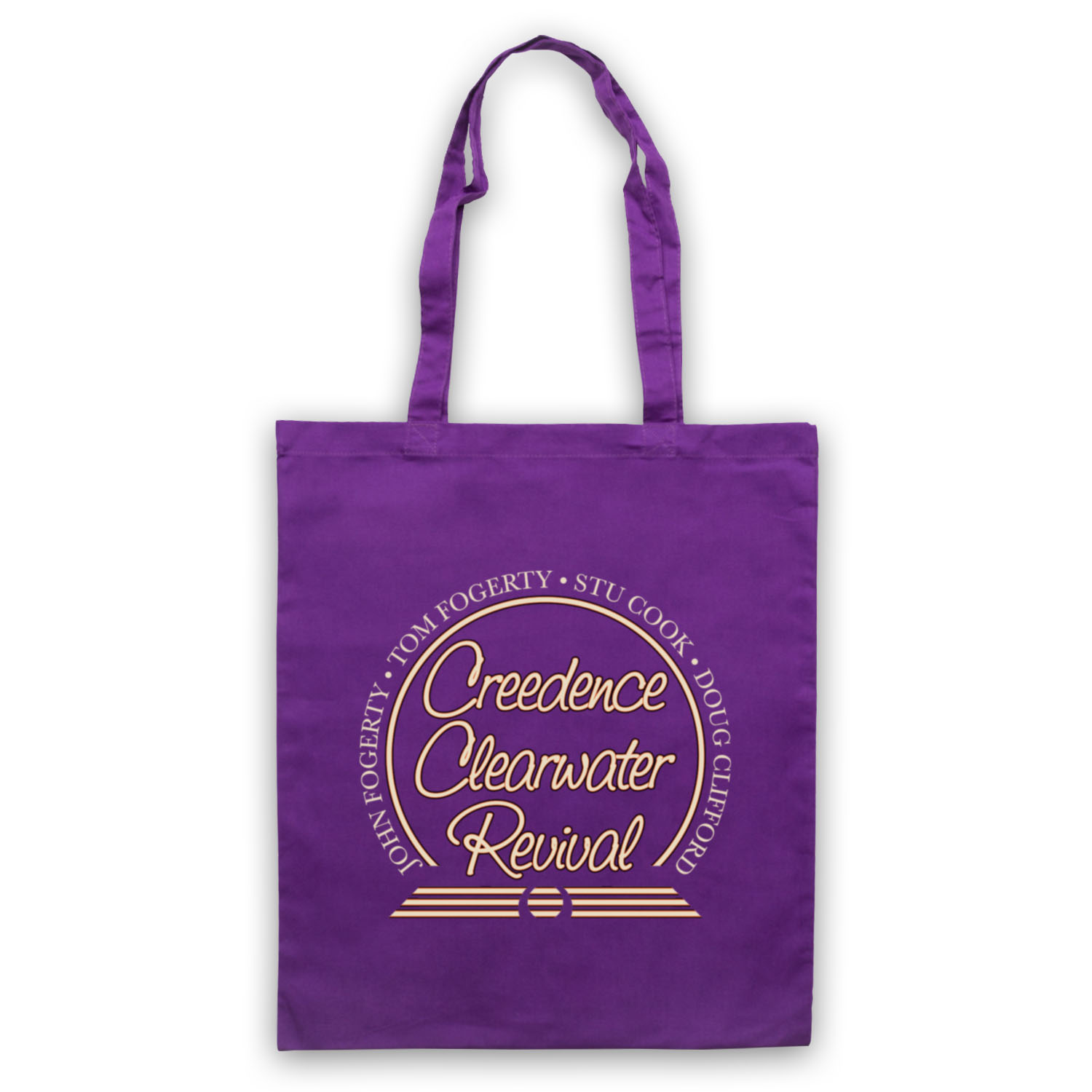 CCR CREEDENCE CLEARWATER REVIVAL UNOFFICIAL CIRCLE LOGO TOTE BAG LIFE SHOPPER - Picture 8 of 11