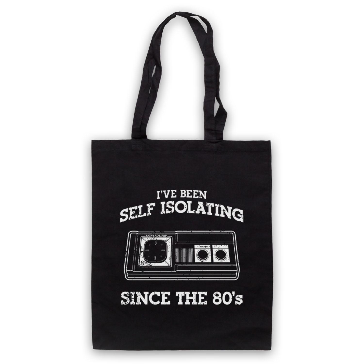 I'VE BEEN SELF ISOLATING SINCE THE 80'S MASTER CONTROL TOTE BAG LIFE SHOPPER - Picture 2 of 11