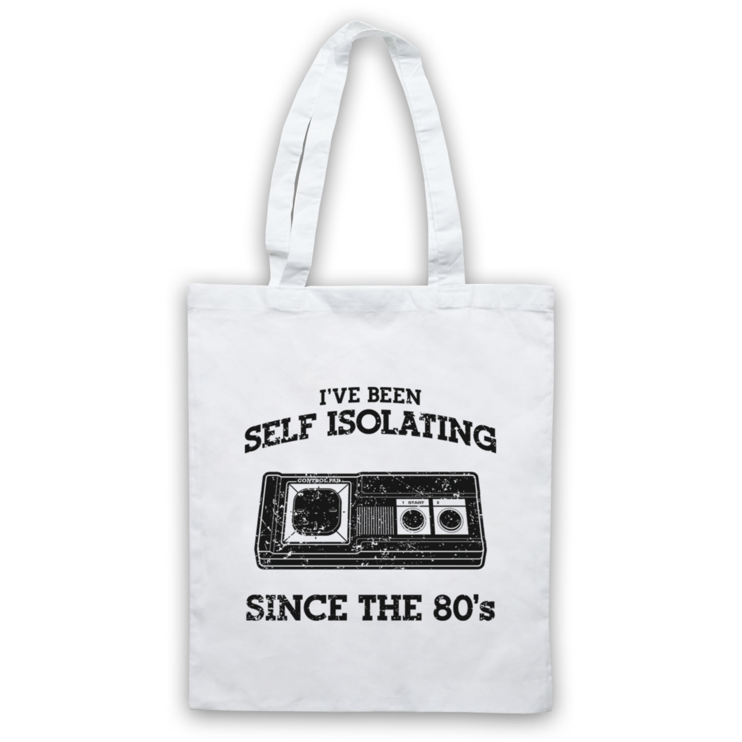 I'VE BEEN SELF ISOLATING SINCE THE 80'S MASTER CONTROL TOTE BAG LIFE SHOPPER - Picture 3 of 11