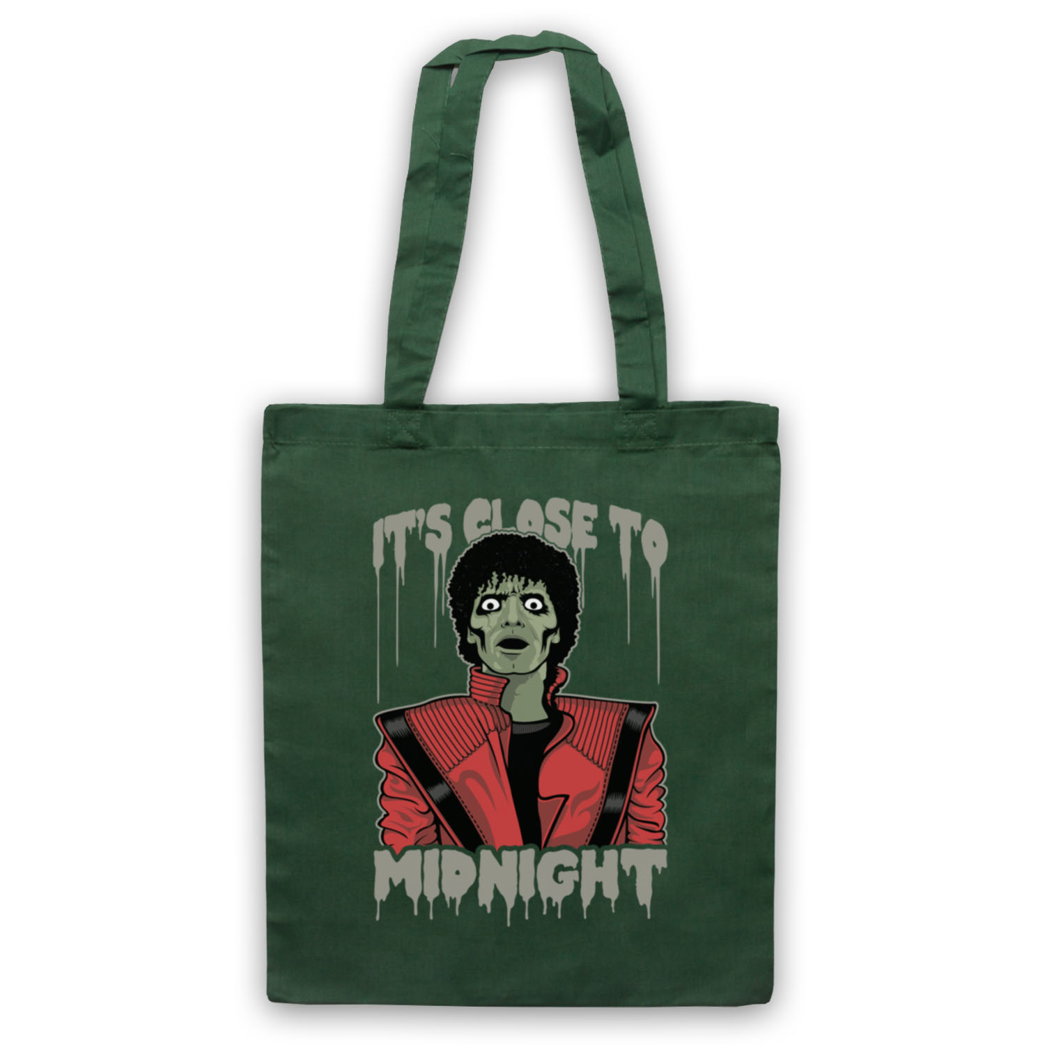 Zombie Thriller 80s Pop Halloween Spooky Pop King Cotton Tote Bag Shopper Cols - Picture 9 of 11
