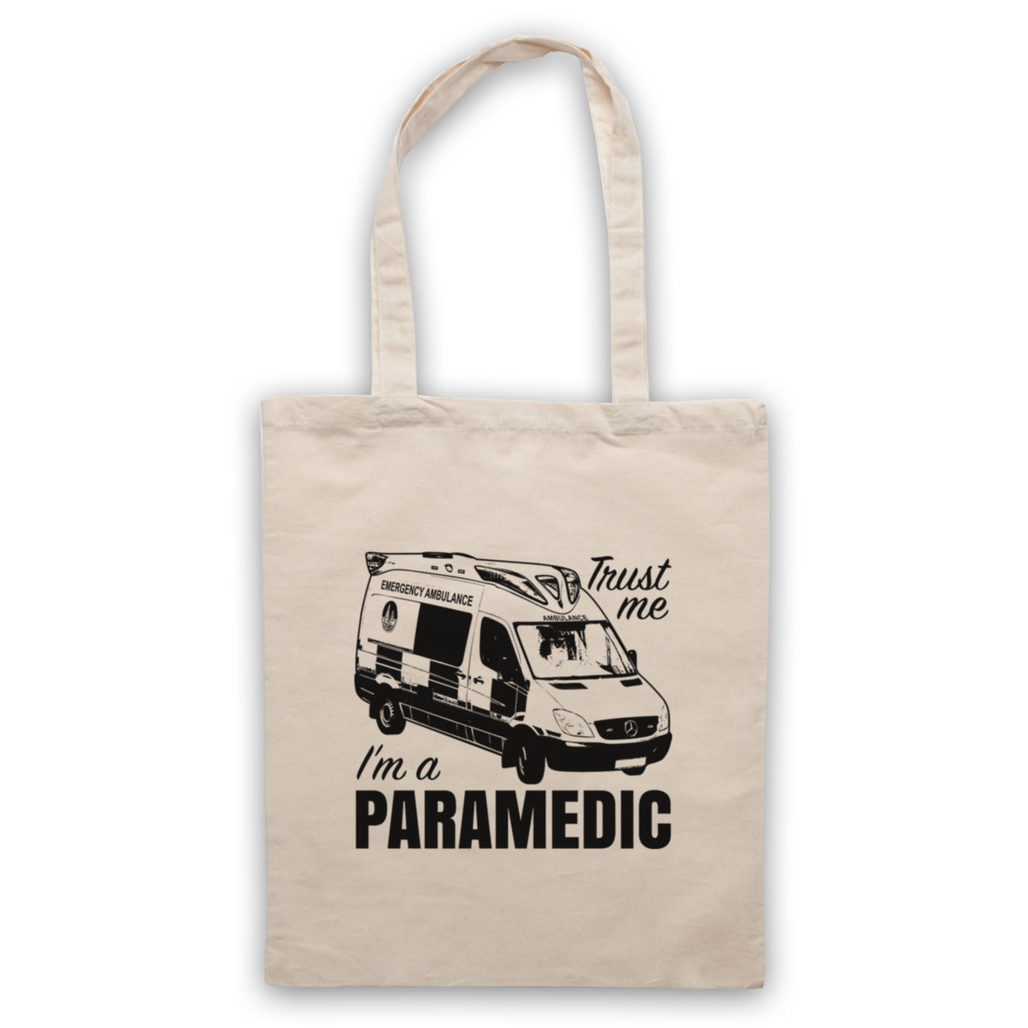 TRUST ME I'M A PARAMEDIC EMERGENCY RESPONSE AMBULANCE TOTE BAG LIFE SHOPPER - Picture 7 of 11