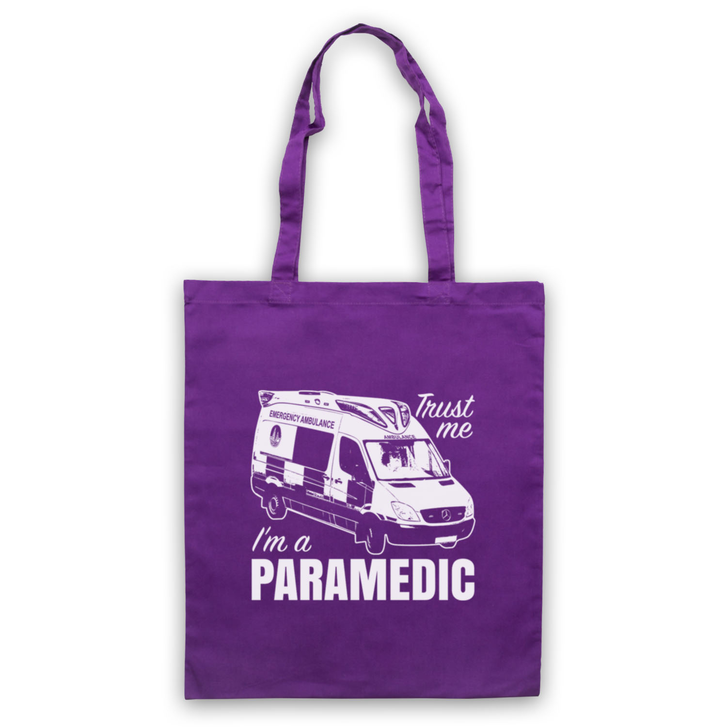 TRUST ME I'M A PARAMEDIC EMERGENCY RESPONSE AMBULANCE TOTE BAG LIFE SHOPPER - Picture 8 of 11