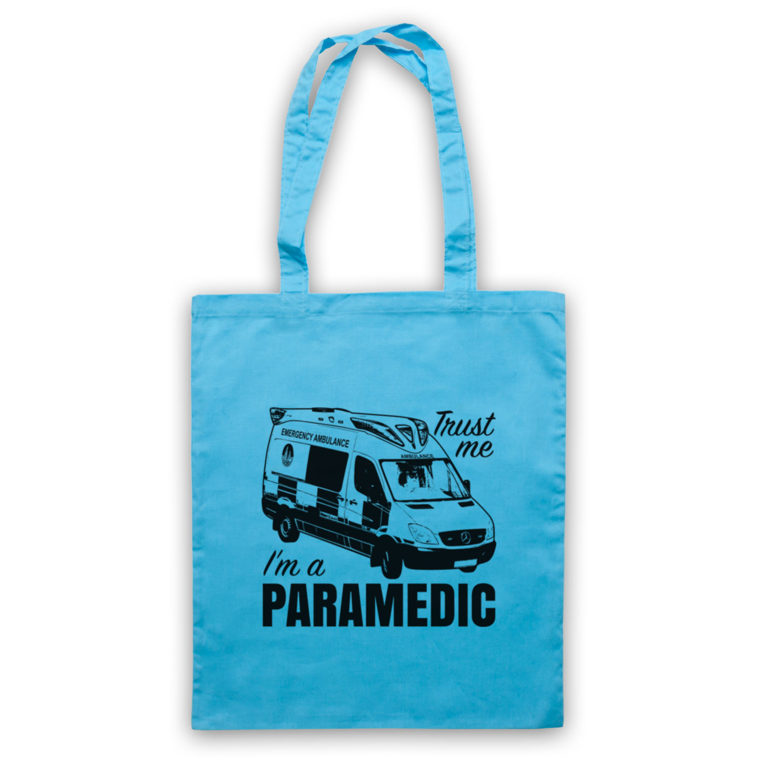 TRUST ME I'M A PARAMEDIC EMERGENCY RESPONSE AMBULANCE TOTE BAG LIFE SHOPPER - Picture 10 of 11